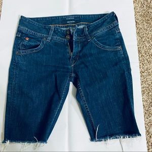 A898 HUDSON, USA LA COTTON WOMEN SHORT BLUE JEANS